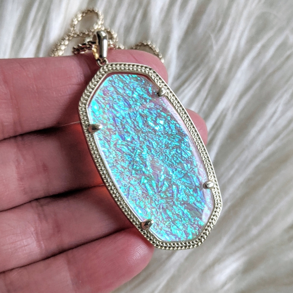 Kendra Scott Reid - Dichroic Foil Gold Long